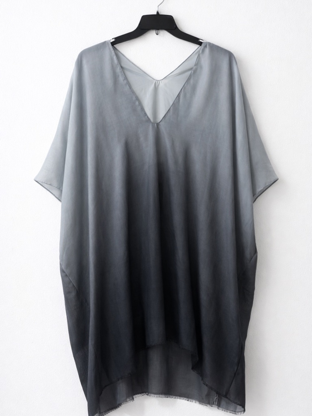 Ombre Grey Silk Tunic